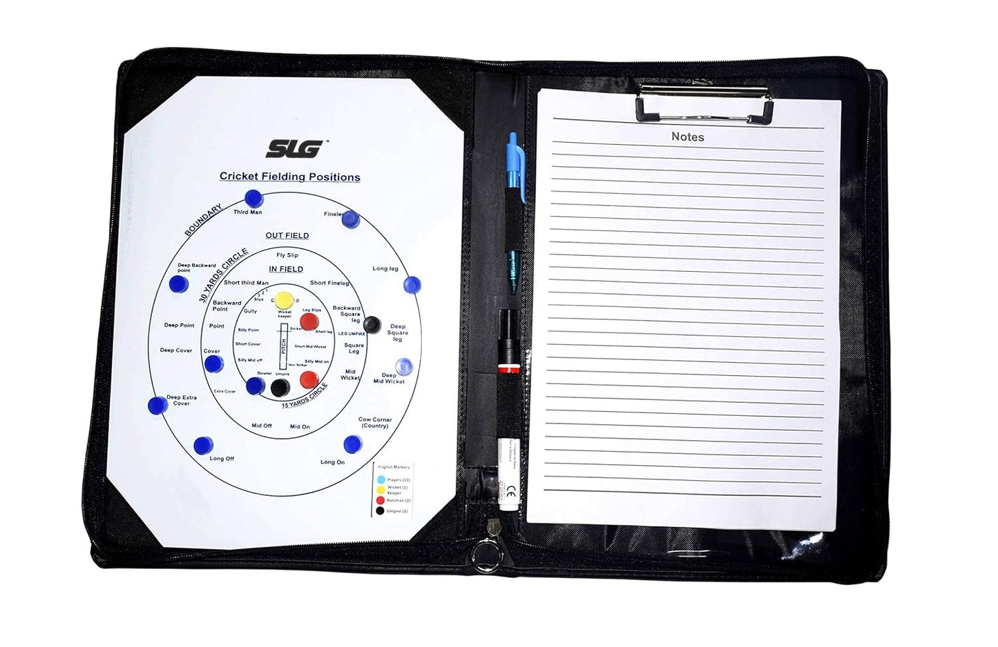 Cricket Coaching Folder With Magnets