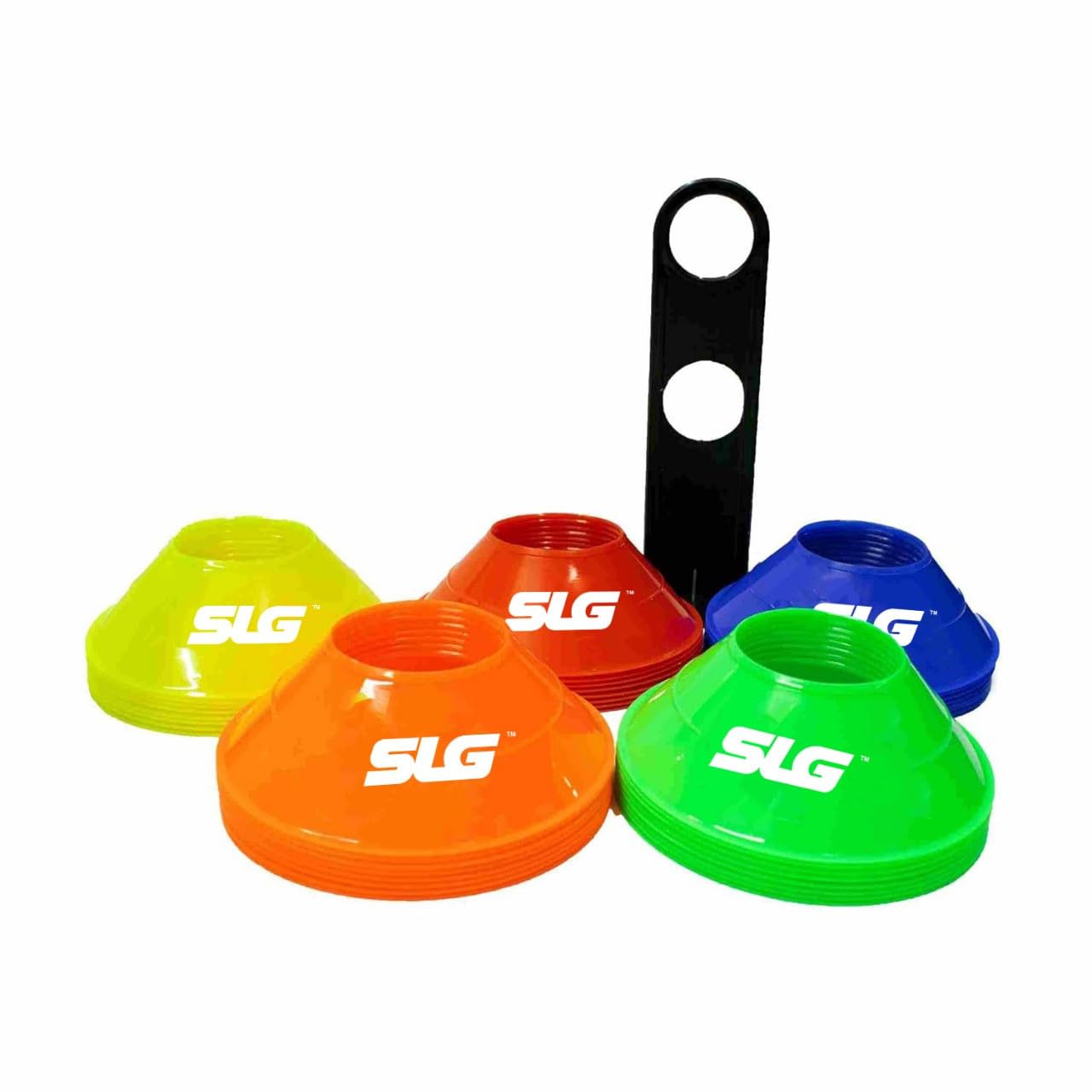 SLG Saucer Cone Mini |Colour :Multicolor|Material:PVC|Packof 40