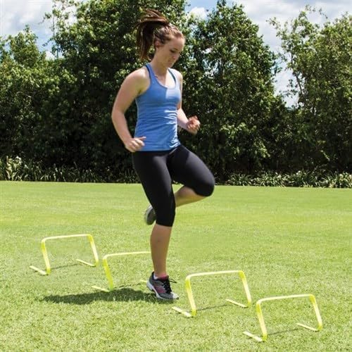 SLG Training Flat Hurdle 12 Inch Pack of 6 – Agility Training Gear | Florocent Yellow