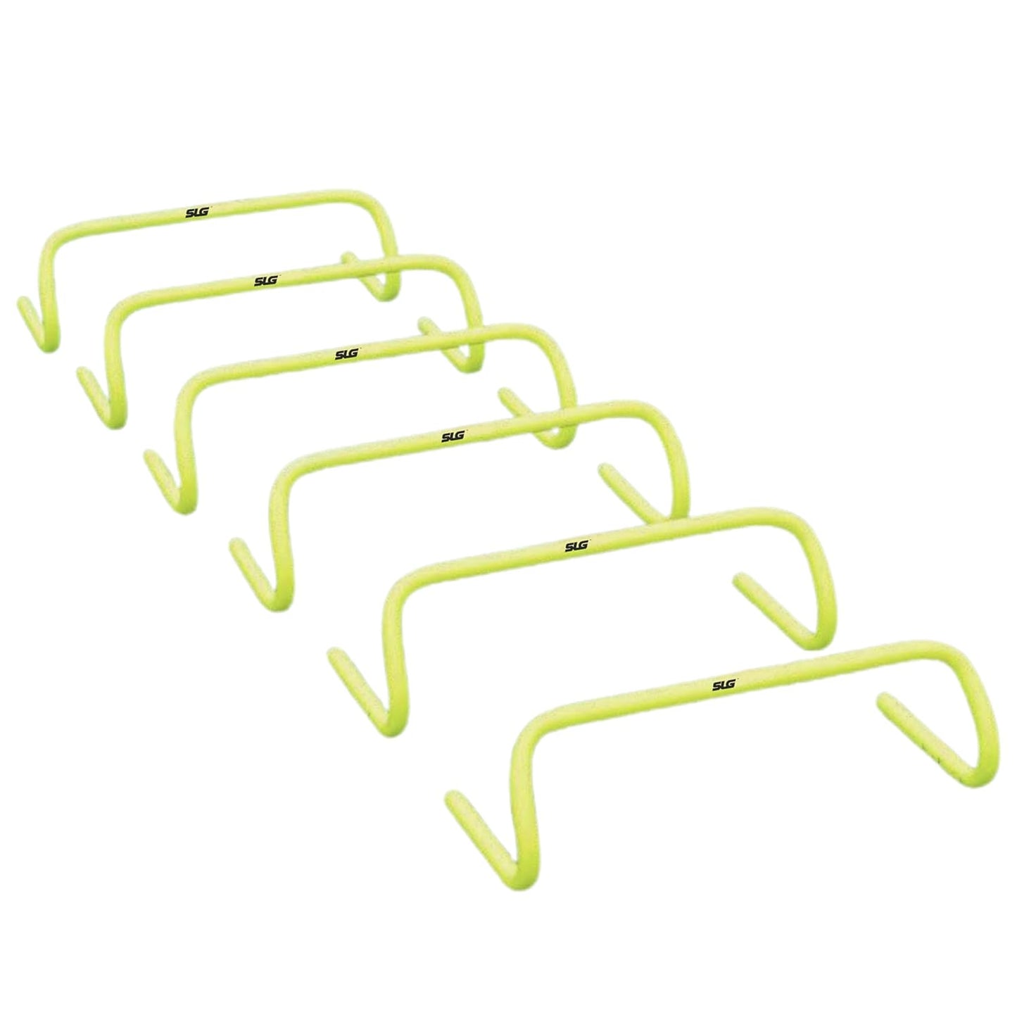 SLG Training Hurdle 12 inch Pack of 6|Colour :Florocent Yellow|Material:PVC