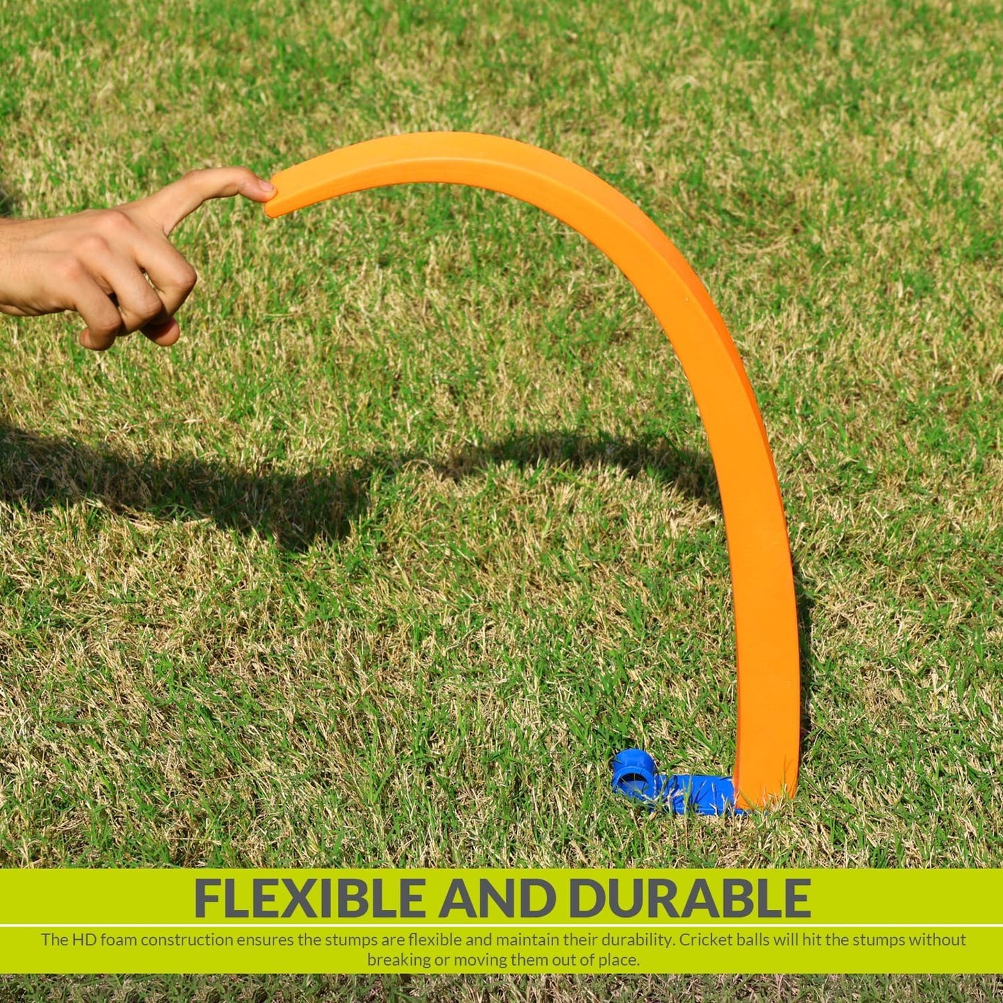 SLG Flexible Cricket Single Stump with Spike – Durable Training Equipment for Bowling & Fielding Practice (Pack of 1)
