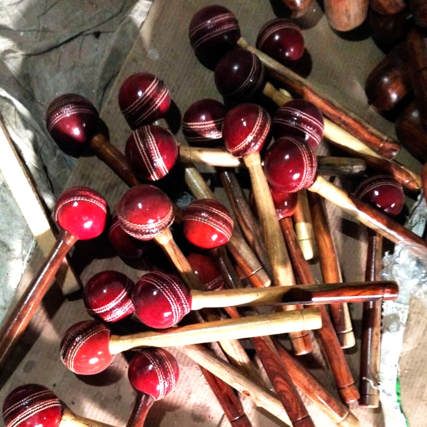 SLG Leather Ball Cricket Bat Wooden Mallet – Bat Knocking Tool for Power & Performance