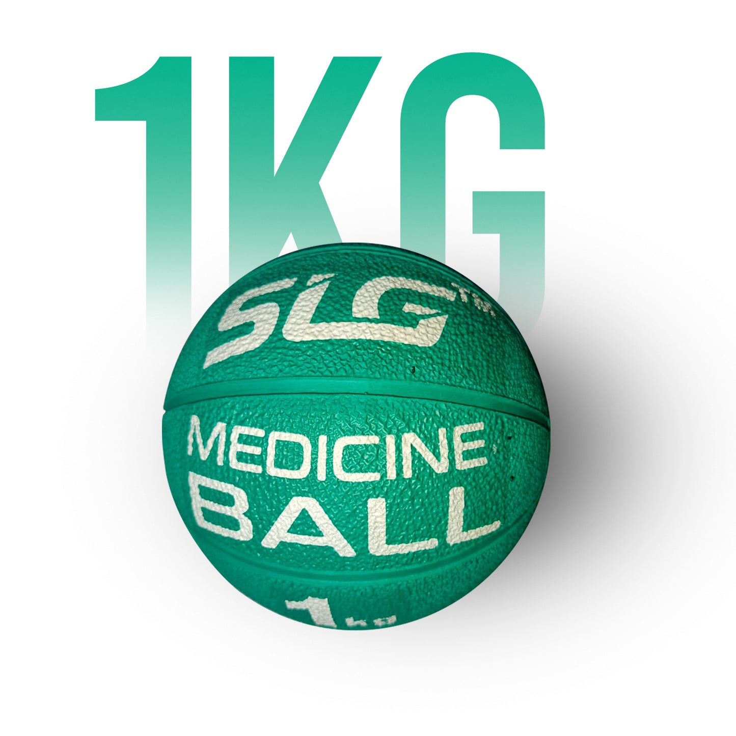 SLG Rubber Medicine/Exercise Ball -Upper & Lower Body Exercises |Fitness Ball for Strength, Balance & Core Workouts| Material:Rubber(Green, 1 kg)