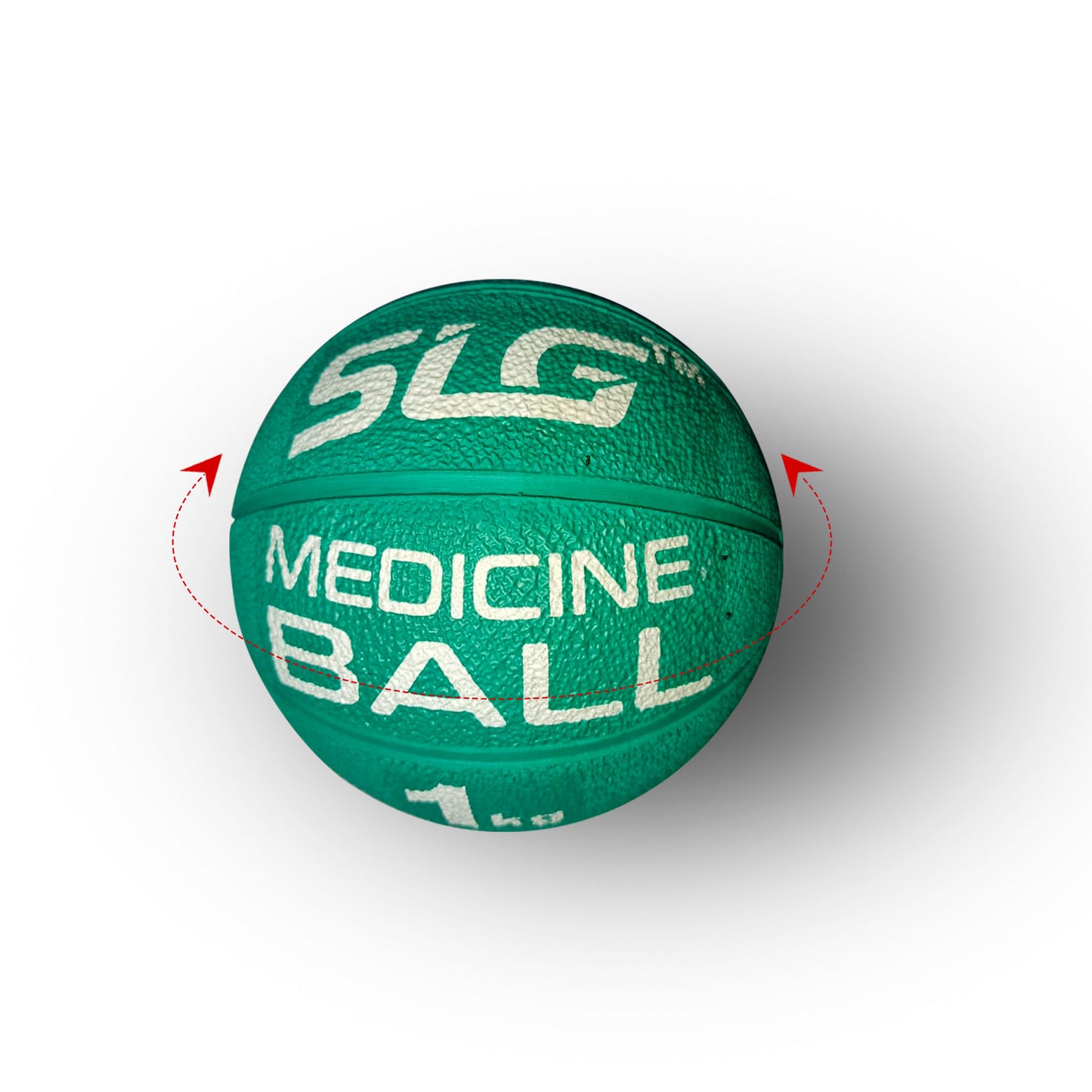 SLG Rubber Medicine/Exercise Ball -Upper & Lower Body Exercises |Fitness Ball for Strength, Balance & Core Workouts| Material:Rubber(Green, 1 kg)