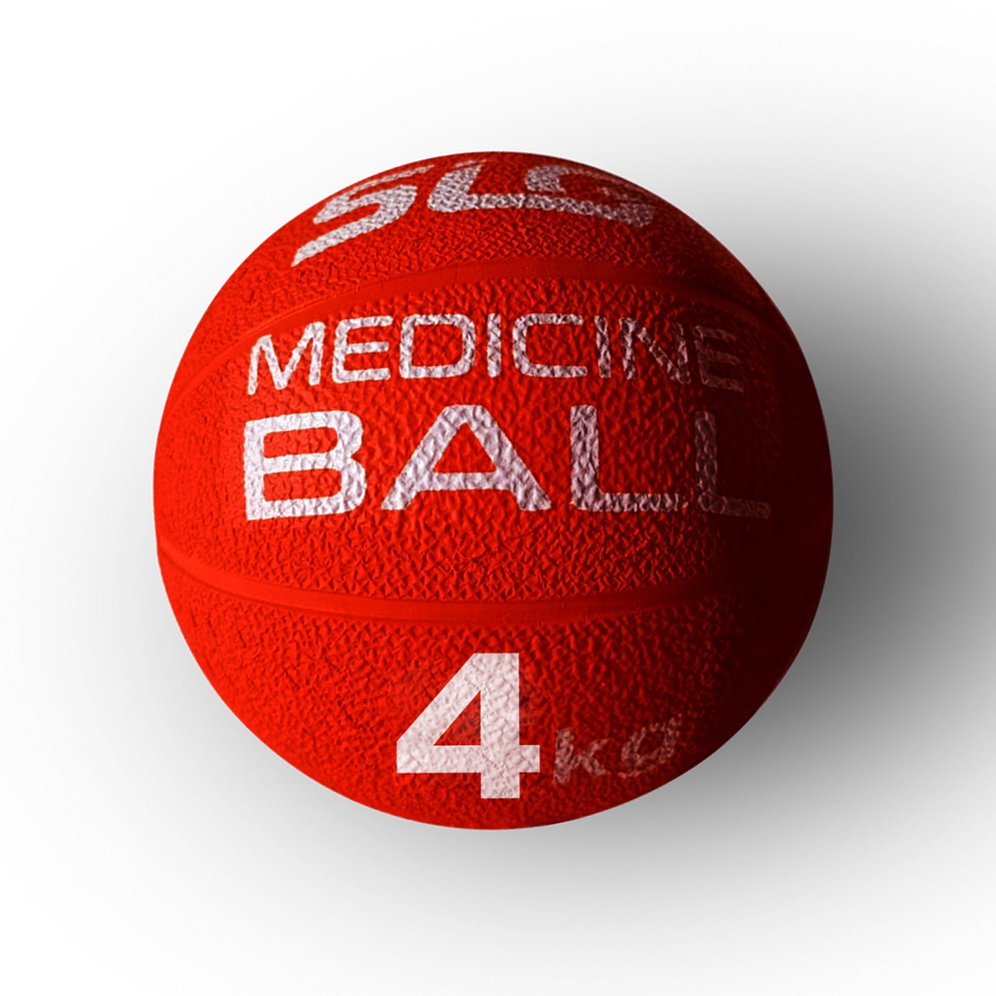 SLG Rubber Medicine/Exercise Ball -Upper & Lower Body Exercises |Fitness Ball for Strength, Balance & Core Workouts| Material:Rubber(Red, 4 Kg)