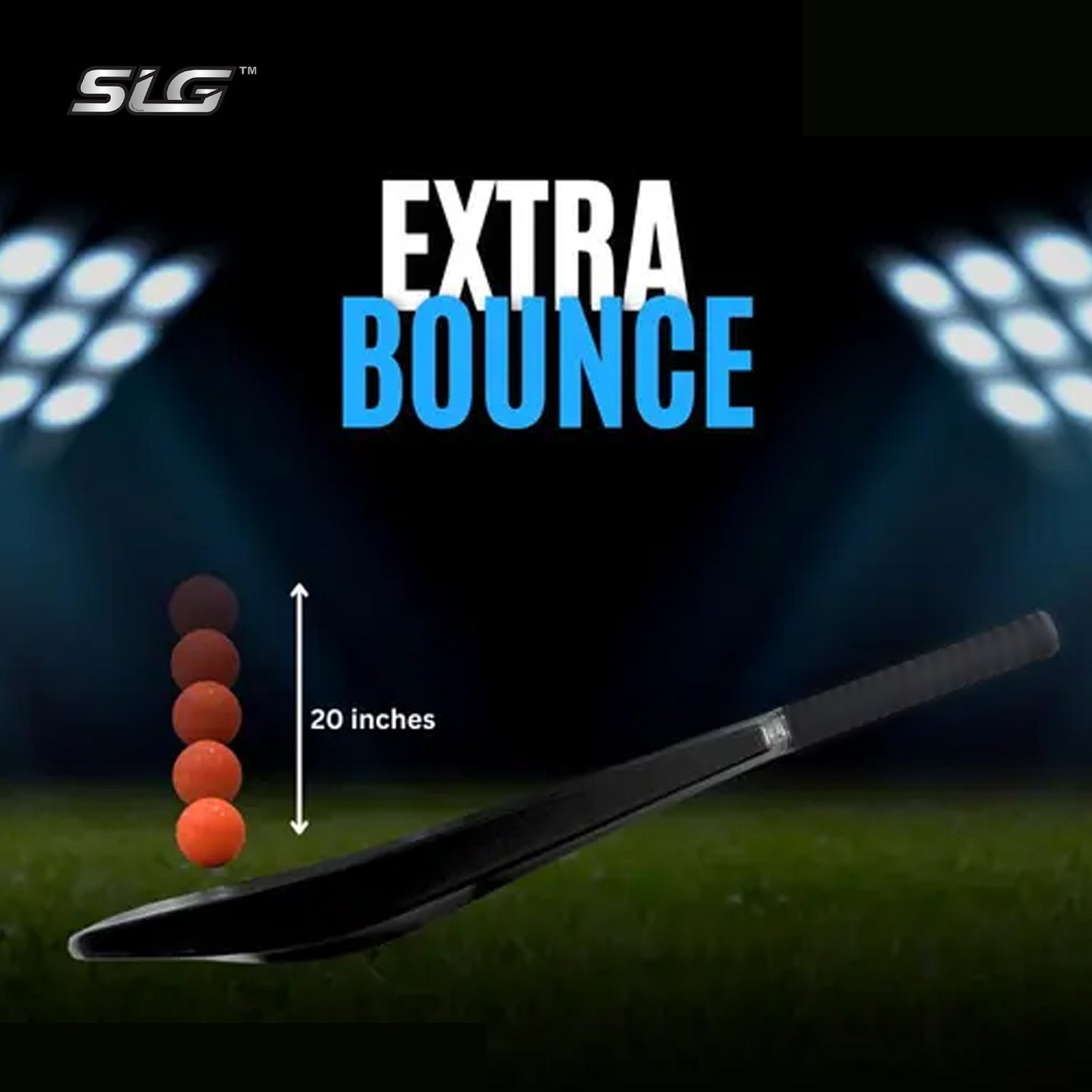 Cricket Plastic Bat Full Size (Black)