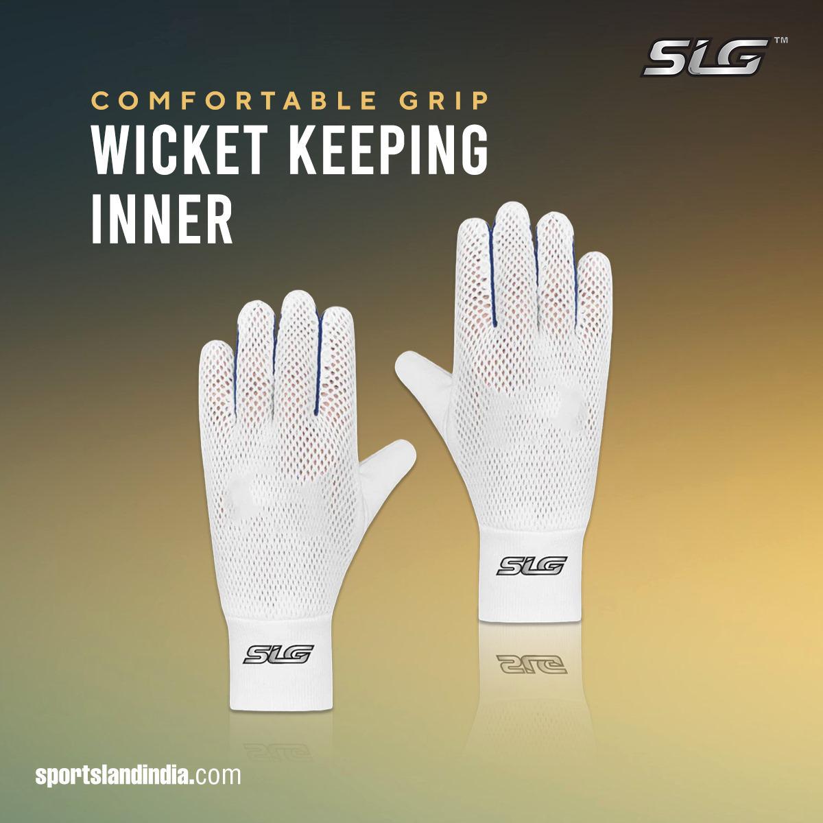 SLG Cricket Inner Gloves | Soft Cotton Padded Inners for Batting & Wicket Keeping