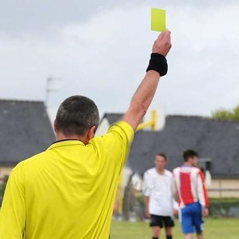 SLG Referee Warning Card Set – Red & Yellow Cards for Football, Soccer & All Sports | Essential Gear for Match Officials