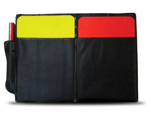 SLG Referee Warning Card Set – Red & Yellow Cards for Football, Soccer & All Sports | Essential Gear for Match Officials