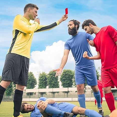 SLG Referee Warning Card Set – Red & Yellow Cards for Football, Soccer & All Sports | Essential Gear for Match Officials
