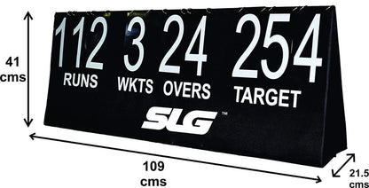 SLG Cricket Scoreboard Academy |Colour :Black|Material:PVC