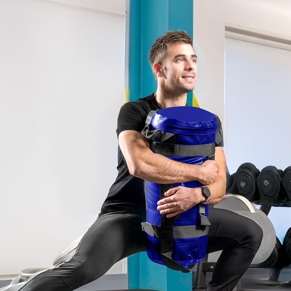 SLG Power Training Filled Fitness Bag,Heavy Duty Workout Sandbag, Cross Training Exercise Equipment (Large) Upto 15 Kg