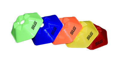 SLG Hexa Saucer Cone |Colour :Multicolor|Material:PVC|Packof 25