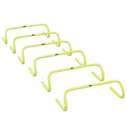 SLG Training Hurdle 12 inch Pack of 6|Colour :Florocent Yellow|Material:PVC