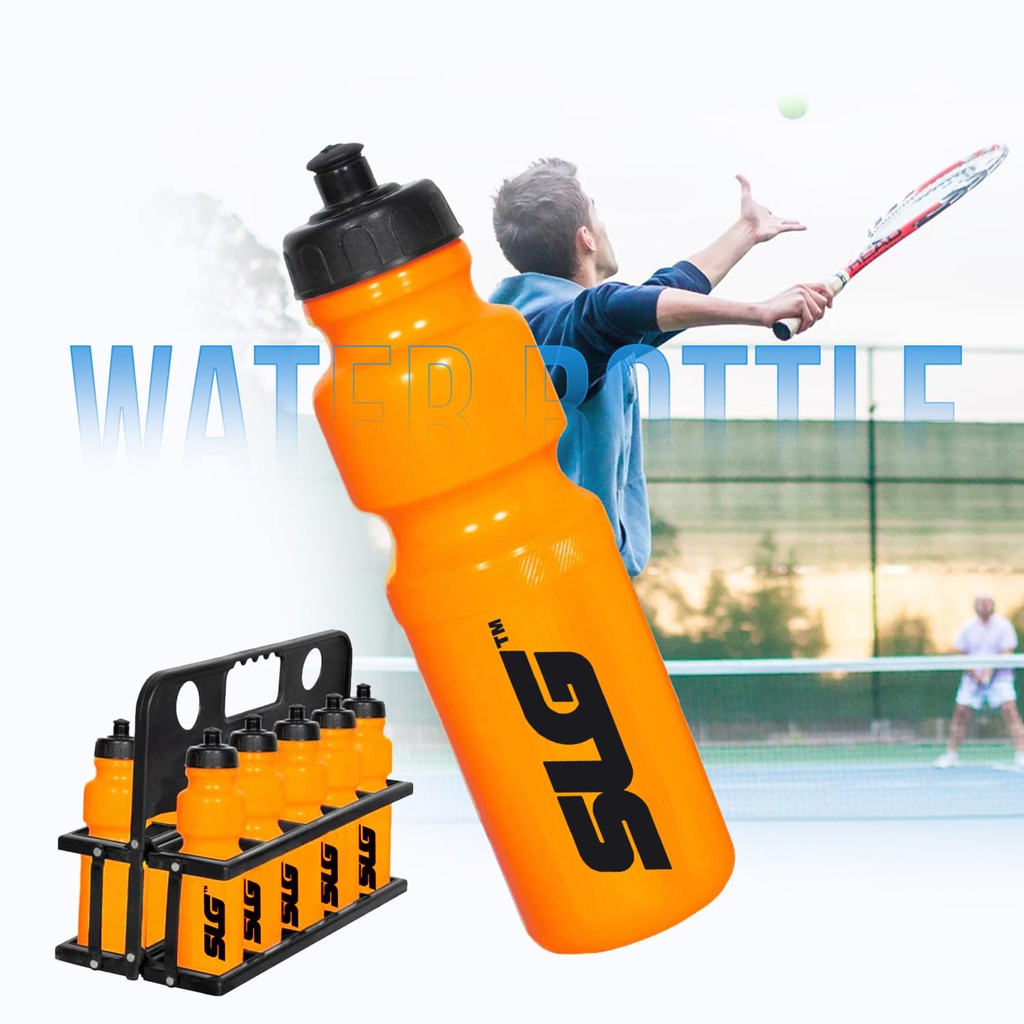 SLG Water Bottle Carrier with 10 Bottles, Durable and Lightweight, Ideal for Sports Teams, Training, and Outdoor Activities (Pack of 1)
