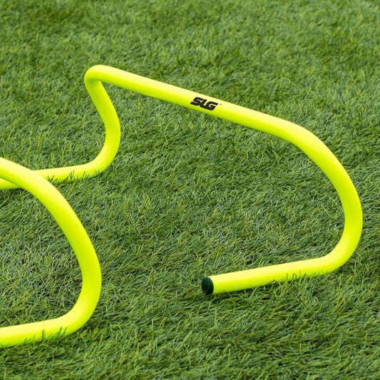 SLG Training Hurdle 12 inch Pack of 6|Colour :Florocent Yellow|Material:PVC