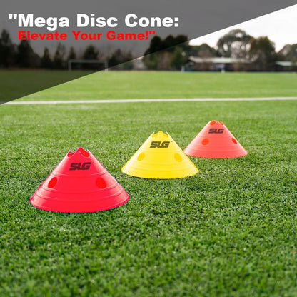 SLG Mega Disc Saucer Cone|Colour :Multicolor|Material:PVC| Packof 20