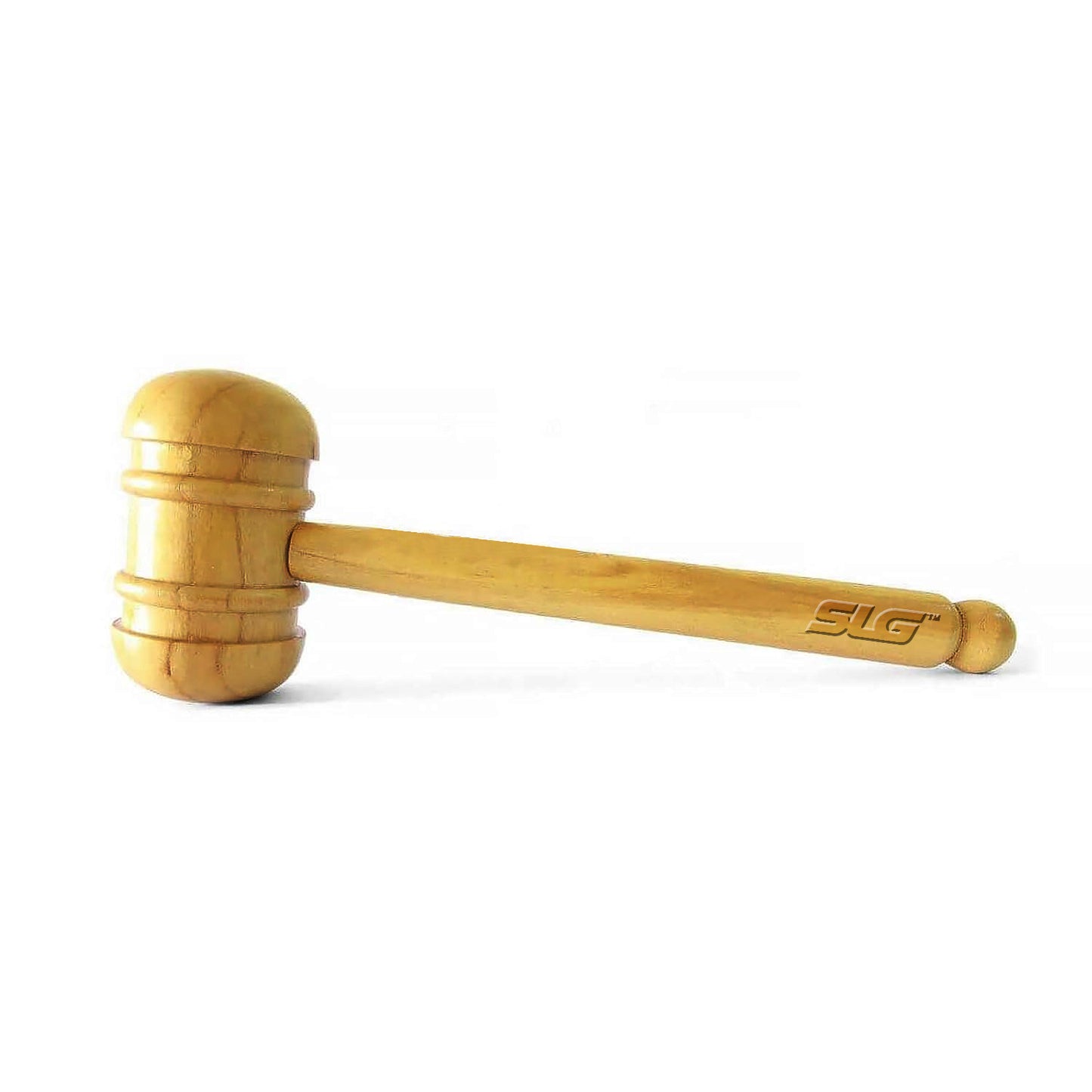 SLG Wooden Cricket Bat Mallet for Knocking and Pressing – Manual Bat Conditioning Tool for Leather Ball Cricket Bats