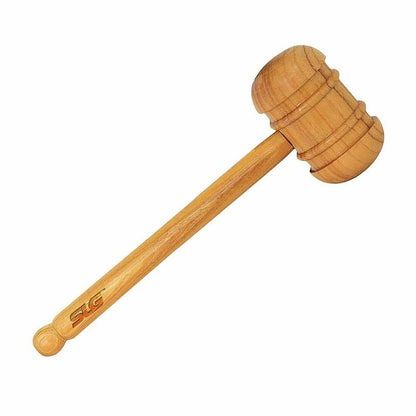 SLG Wooden Cricket Bat Mallet for Knocking and Pressing – Manual Bat Conditioning Tool for Leather Ball Cricket Bats