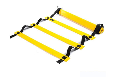 SLG Agility Training Ladder 4 Meter with Adjustable Rungs – Fluorescent Yellow Speed Ladder for Sports Fitness Footwork Exercise