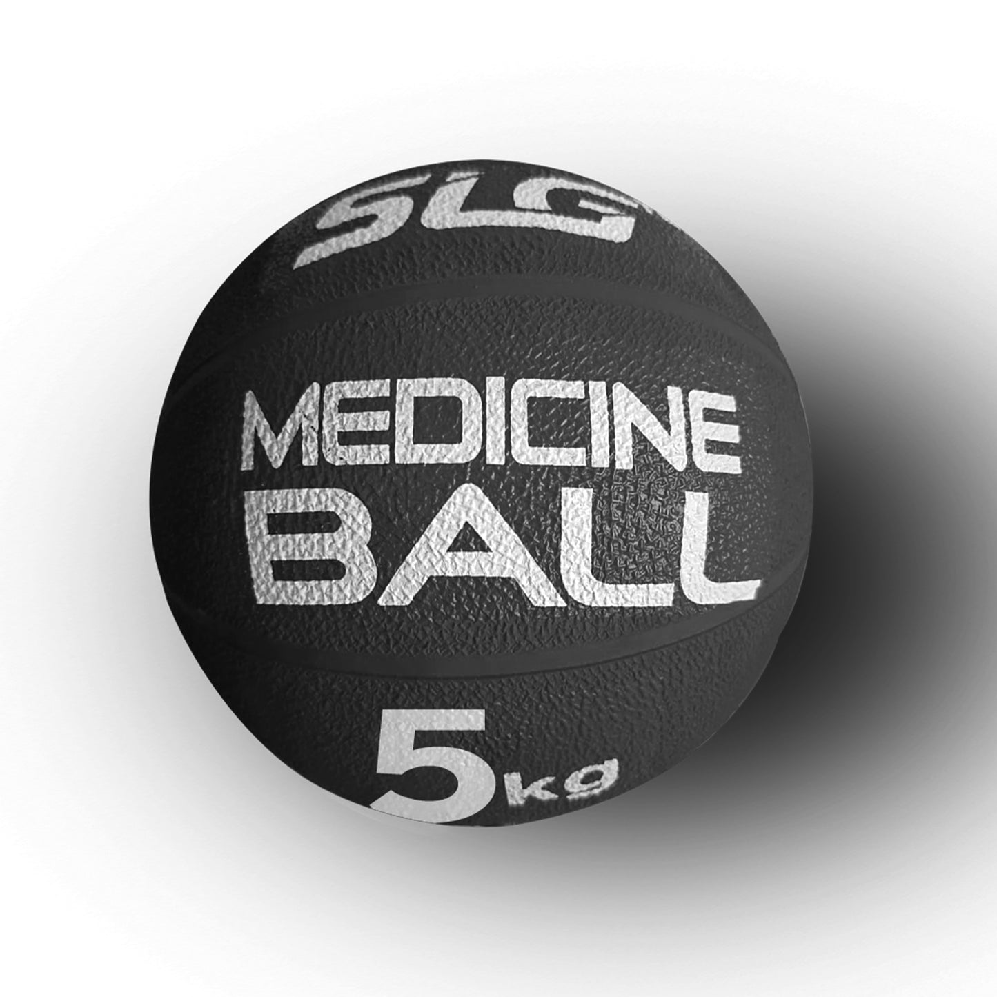 SLG Rubber Medicine/Exercise Ball -Upper & Lower Body Exercises |Fitness Ball for Strength, Balance & Core Workouts| Material:Rubber(Black, 5 Kg)