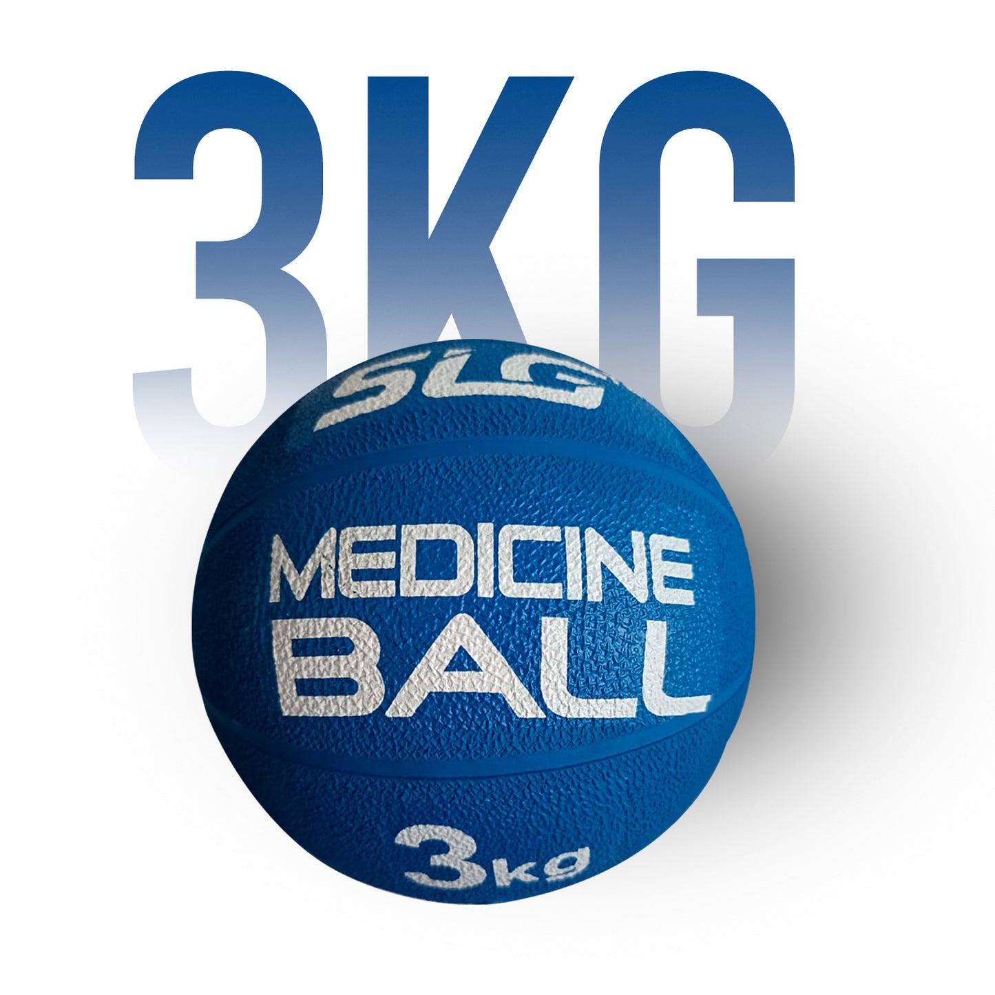 SLG Rubber Medicine/Exercise Ball -Upper & Lower Body Exercises |Fitness Ball for Strength, Balance & Core Workouts| Material:Rubber(Blue, 3 Kg)